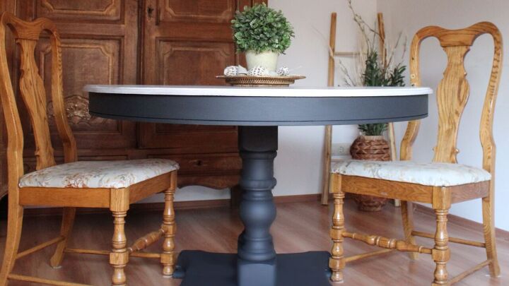 s 6 budget ways to upgrade your dining table, Refinished Dining Table