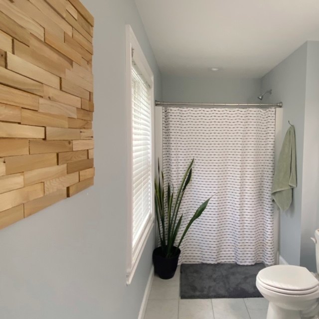 wood shim diy wall art