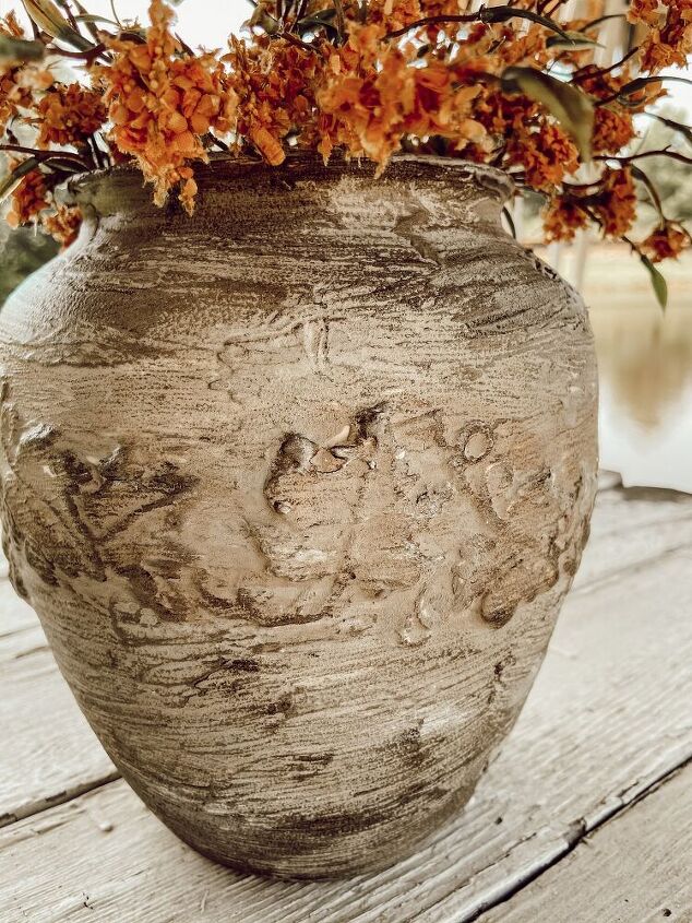 easy diy faux earthenware vessel