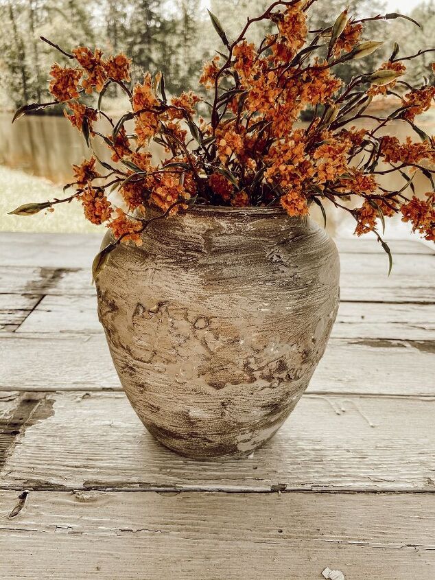 easy diy faux earthenware vessel