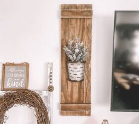 13 low budget ways to decorate your living room walls, DIY Wood Shutters