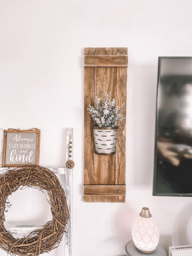 13 low budget ways to decorate your living room walls, DIY Wood Shutters