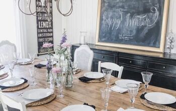 Easy DIY Planked Table Top Over Existing Table!