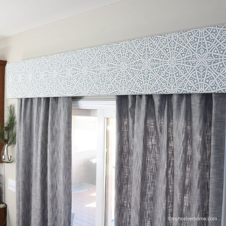 14 stunning window updates that ll make a huge difference in your home, DIY Fabric Cornice Box