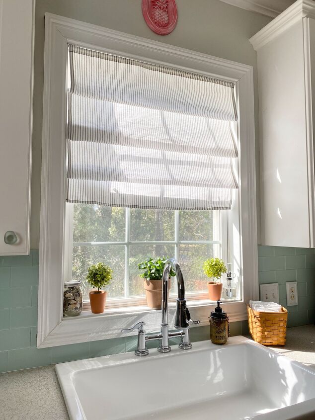 14 stunning window updates that ll make a huge difference in your home, DIY Faux Roman Shade