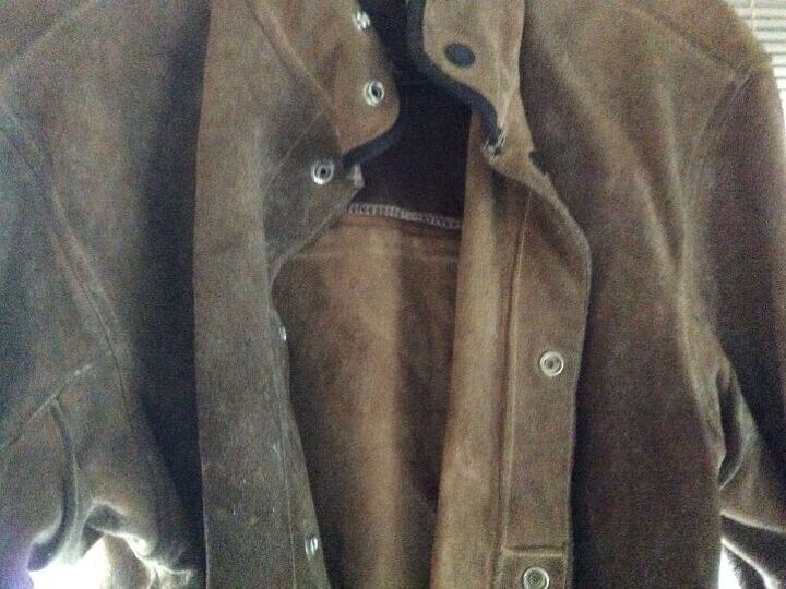 q how can i clean a leather welding jacket