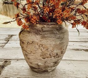 13 ways to turn a cheap vase into high end decor, Easy DIY Faux Earthenware Vessel