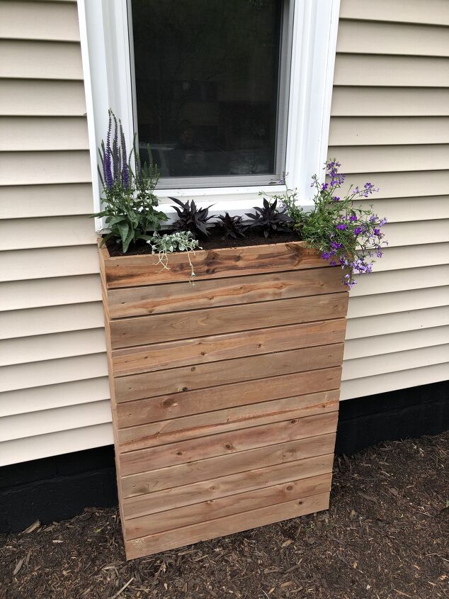 s 12 out of the box diy ideas you re going to want to try, Modern Slat Window Planter