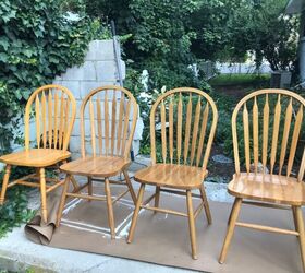 8 beautiful dining table upgrades that your family will love, Thrifted Dining Chair Update