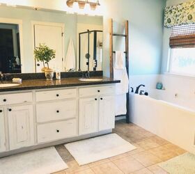 Chalk Painting Bathroom Cabinets for Master Bathroom Makeover