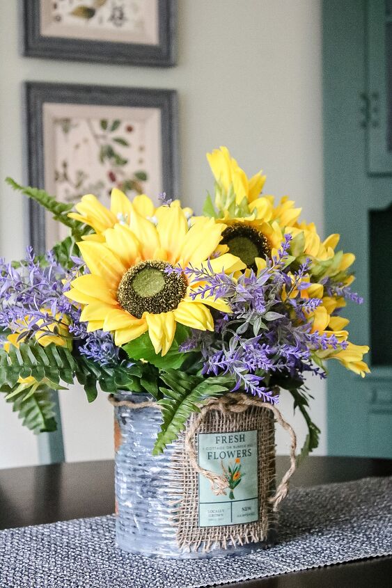 20 formas otoales de decorar tu casa con flores, Arreglo de girasoles