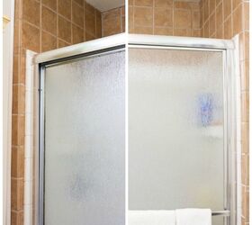 update your tile shower surround without removing it, Ugly BEFORE tannish tile