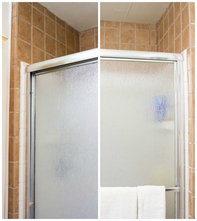 actualiza el contorno de tu ducha de azulejos sin quitarlo, Feo ANTES azulejo bronceado