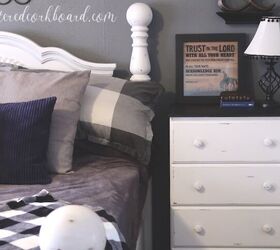 inexpensive faux wood dresser update to farmhouse style