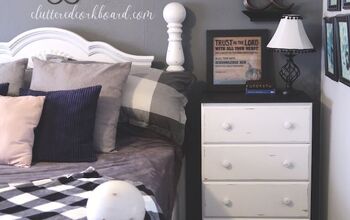 Inexpensive Faux Wood Dresser Update to Farmhouse Style