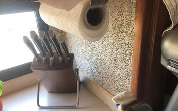 Mirrored Backsplash to Pebble Backsplash