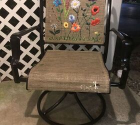 a garden for my patio chair