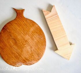 how to make the cutest fall sign out of a thrift store cutting board