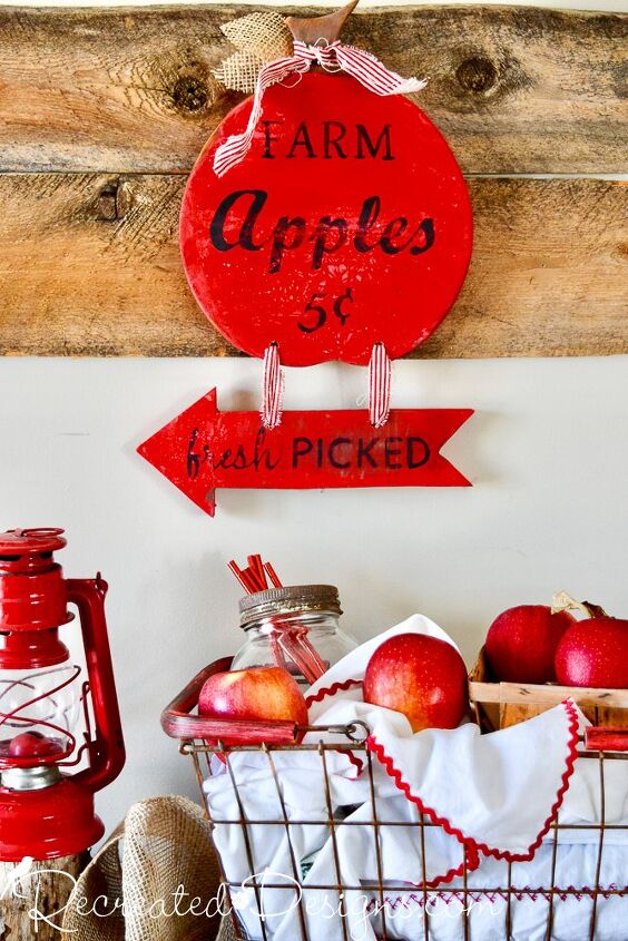 how to make the cutest fall sign out of a thrift store cutting board