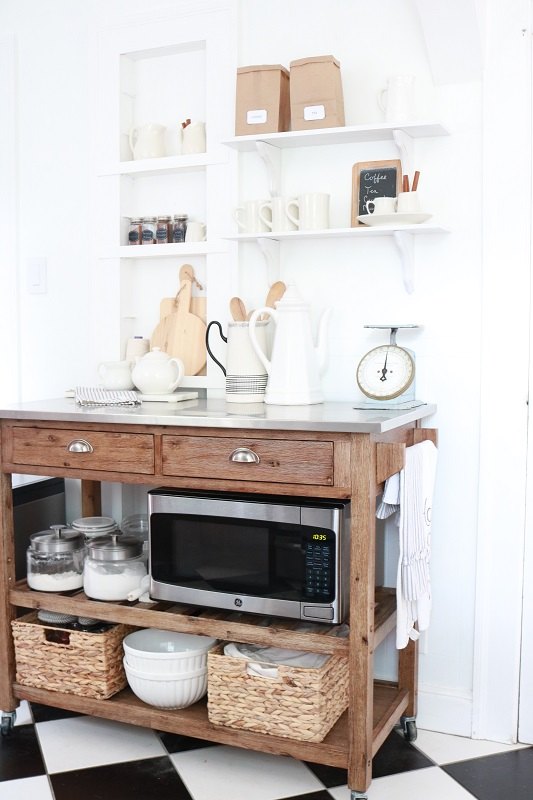 how to install diy open shelving in kitchen