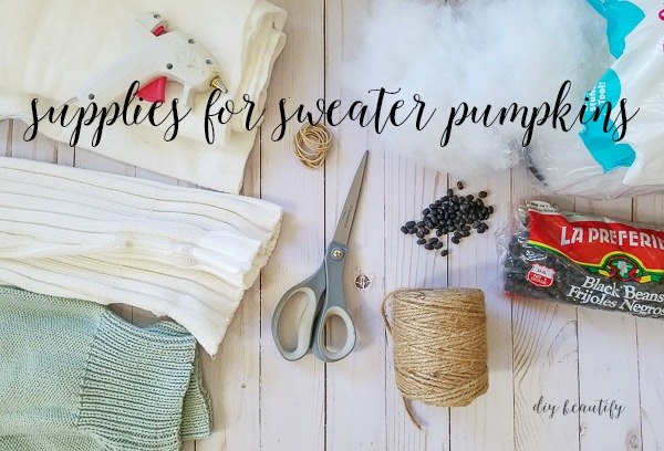 sweater sleeve pumpkins