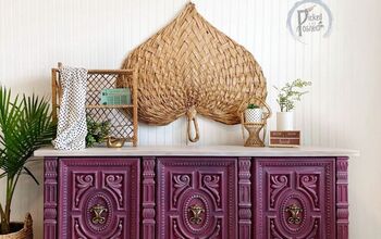 Raspberry Console & Thrifted Decor