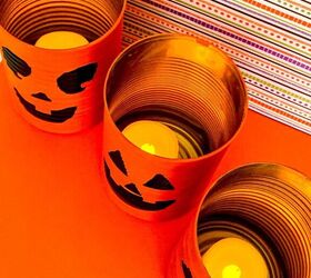 Tin Can Halloween Lanterns