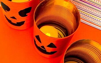Tin Can Halloween Lanterns