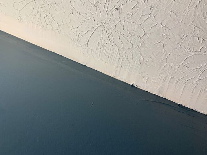 q how do i match my ceiling texture where it meets the wall