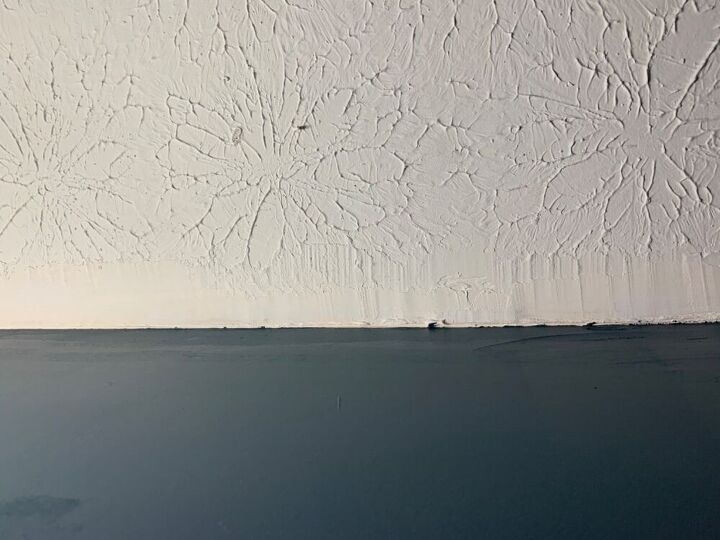 q how do i match my ceiling texture where it meets the wall