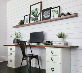 how to make a filing cabinet desk top