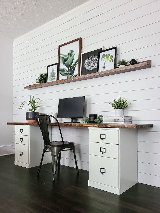 how to make a filing cabinet desk top