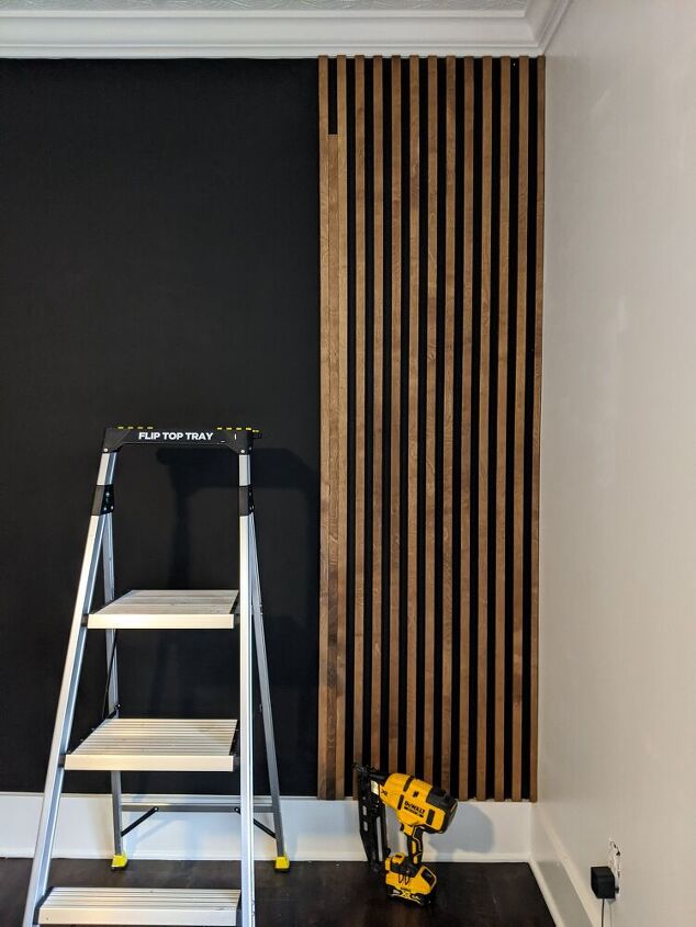 how to make an affordable slat wall