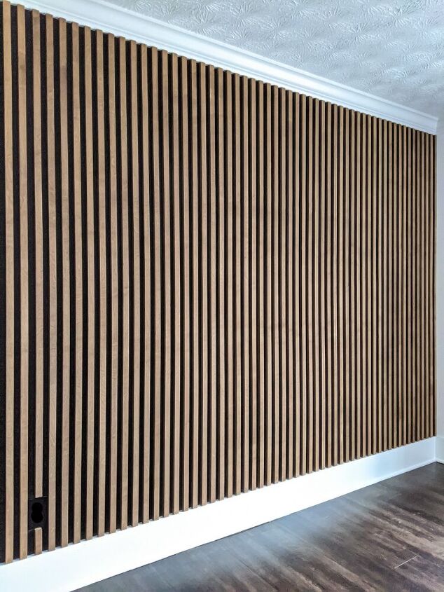 how to make an affordable slat wall