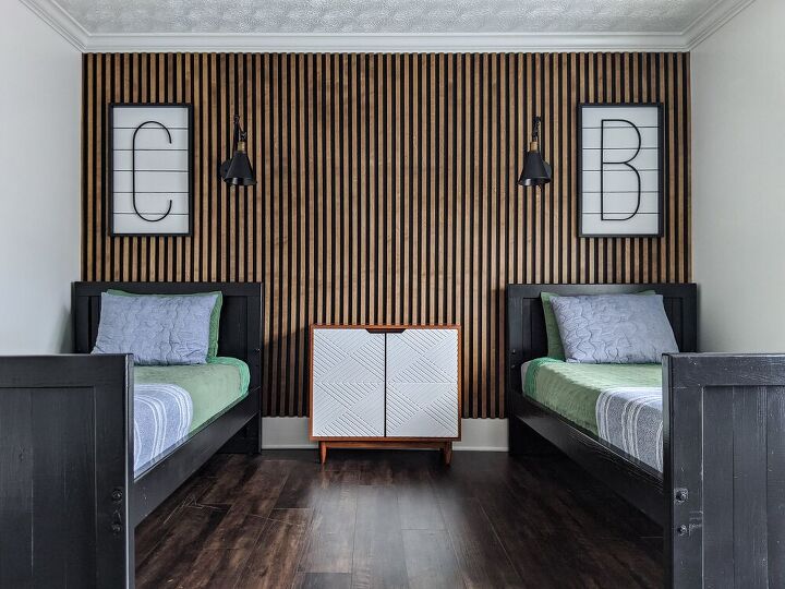 how to make an affordable slat wall