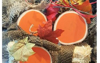 Wood Slice Pumpkins