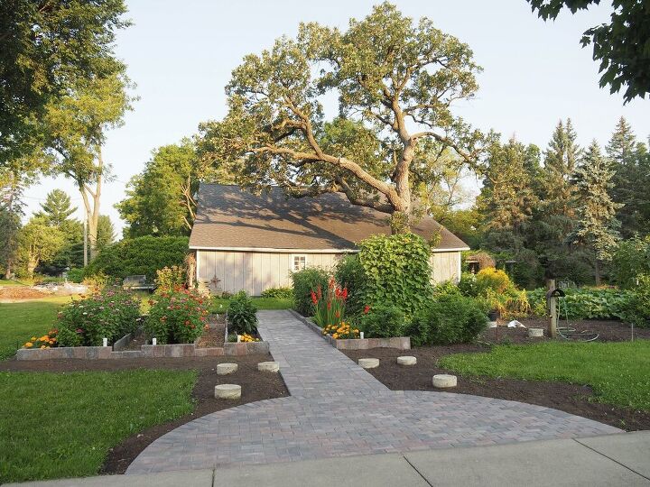 diy installation of paver base panel for paver path part two