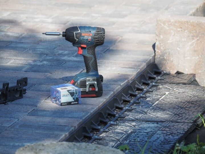 diy installation of paver base panel for paver path part two