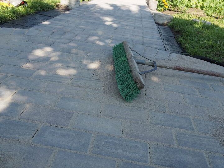 diy installation of paver base panel for paver path part two