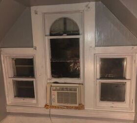 q window treatment ideas for weird attic windows
