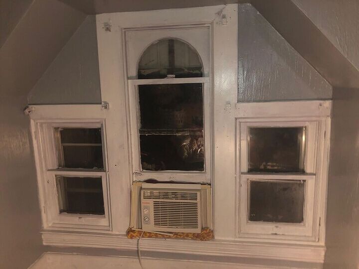 q window treatment ideas for weird attic windows