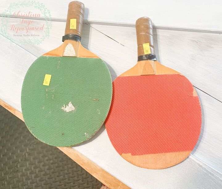 s 12 thrift store transformations that caught our eye this week, Repurposed Ping Pong Paddles Into Pumpkins
