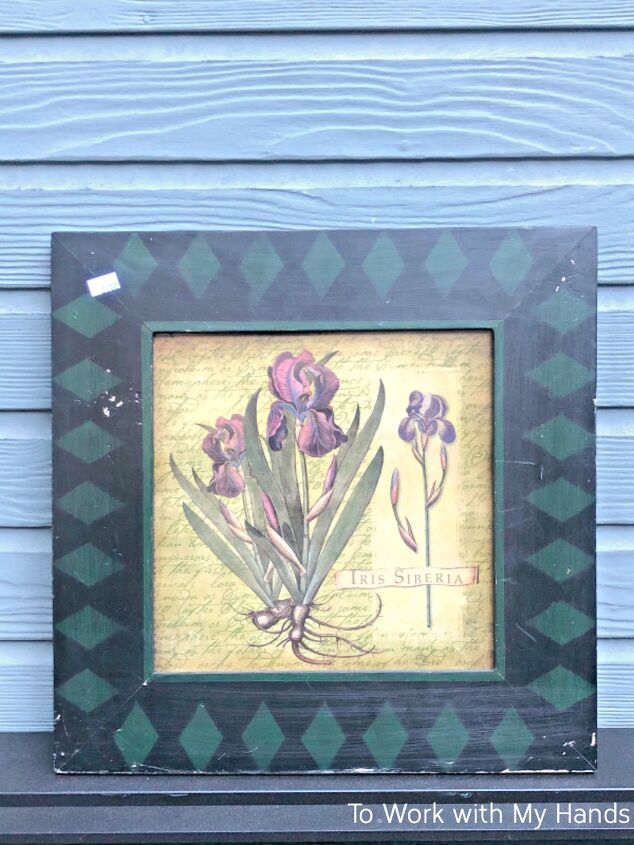 s 12 thrift store transformations that caught our eye this week, DIY Door Hanger From Thrift Store Framed Art