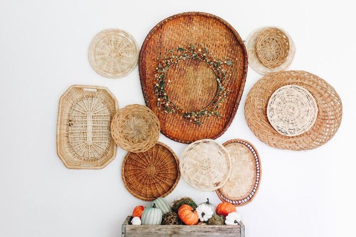 s 12 thrift store transformations that caught our eye this week, How to Make a Thrifty Basket Gallery Wall