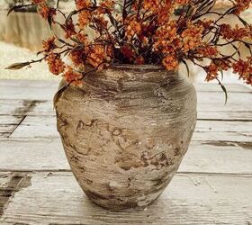 s 12 thrift store transformations that caught our eye this week, Easy DIY Faux Earthenware Vessel