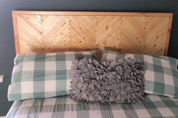 take your bed to the next level with these 18 gorgeous headboards, Modern Bohemian Headboard Made With Shims