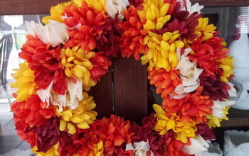 Dollar Store Fall Wreath