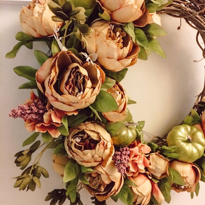 fall inspired grapevine wreath