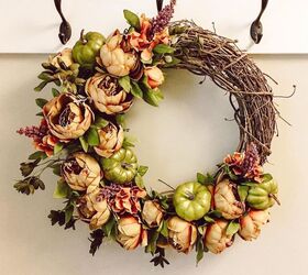 fall inspired grapevine wreath