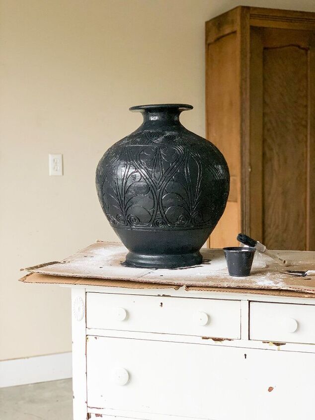 easy clay pot makeover